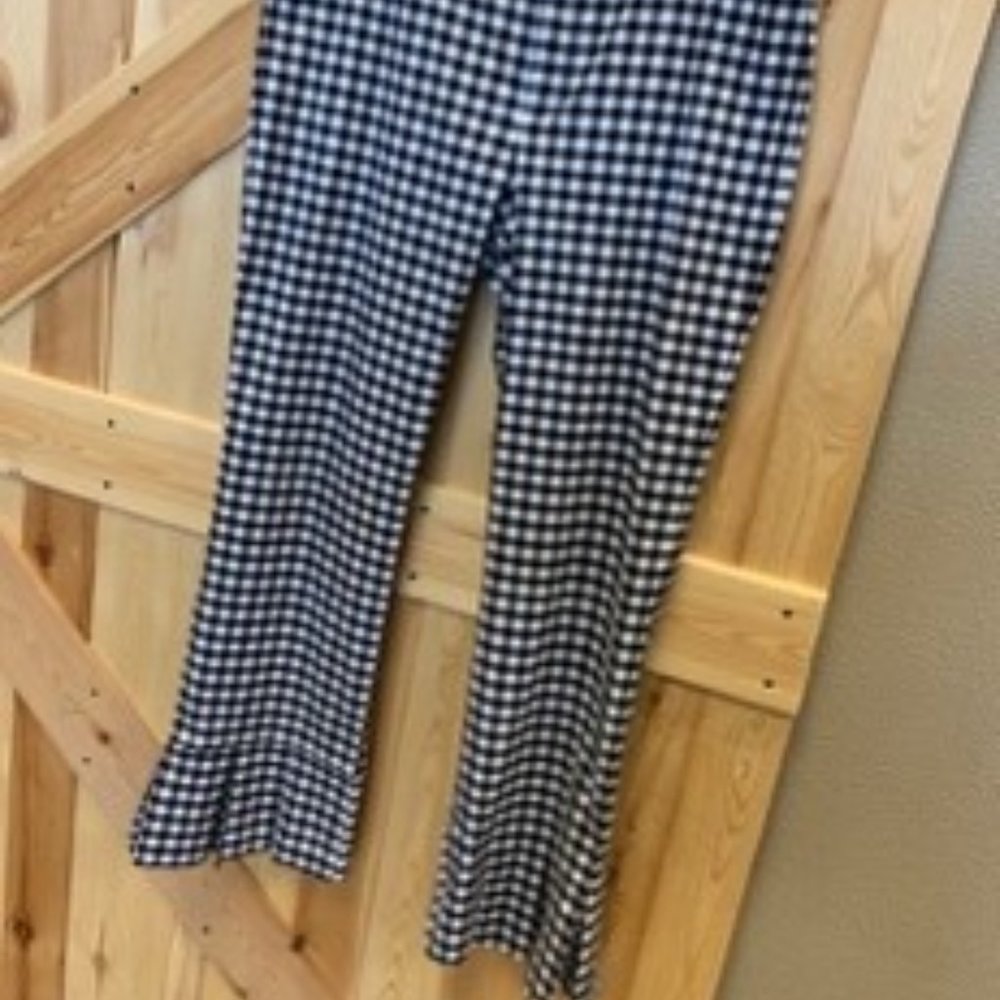 Tyler Boe Ruffle Gingham Pants